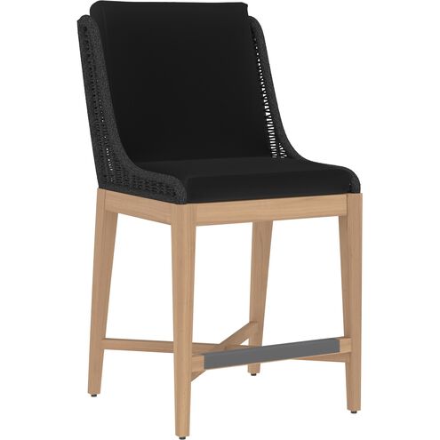 Sorrento 40.75 inch Arashi Black Outdoor Counter Stool